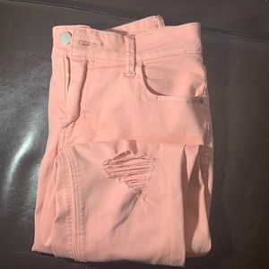 pink jeans